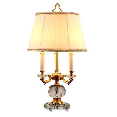 China Contemporary Modern crystal Table Lamps 100% K9 Crystal Table Desk Lamp Top Quality Bedroom Bedside Lamps Abajur cristal bedroom lights for sale