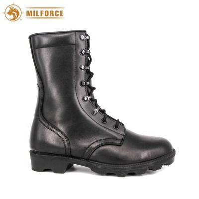 China Anti-Smell Milforce Black Custom Stylish Cow Leather Men Combat Boots for sale