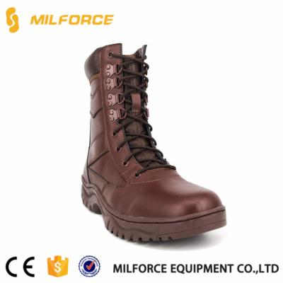 China New MILFORCE Full Leather Police Fashionable Anti-odor Red Safety Shoes for sale