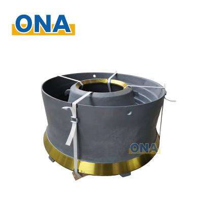 China Long Life Time Crusher Parts Manufacturer Mining H3800 H4800 Cone Crusher Spare Parts Forging Mantle and Bowl Liner for sale