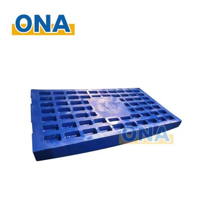 China Long Life Time CJ815 Manganese Steel Jaw Crusher Parts Jaw Plates For Crushing Stone for sale