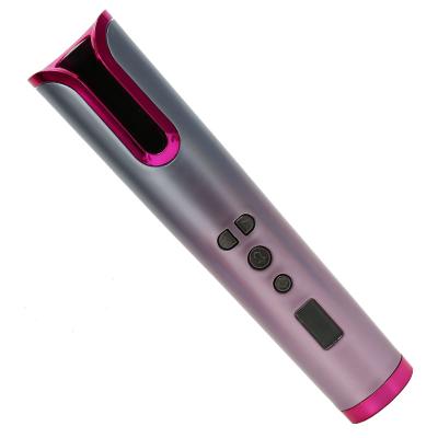 China Aluminum Ceramic Automatic Hair Curler Curling Iron Curly/Flat/Wavy Barrel Logo for sale