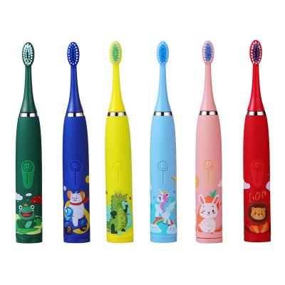 China ABS Cartoon Pattern Children With Replace Head Ultrasonic Electric Toothbrush Toothbrush for sale