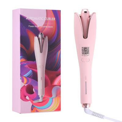 China Tourmaline Hair Curler Curling Iron Ceramic Automatic Rotating Electronic Temperature Wave Hair Curler For Hair for sale