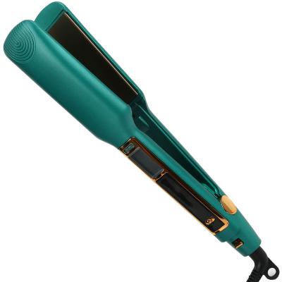 China Household Hair Tip Straightener Straightening Iron Comb Hair Straightener Ceramic Infrared Flat Brush for sale