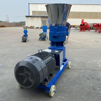 China Poultry farm fish pallet feed poultry feed pellet making machine 1t/h for livestock feed for sale