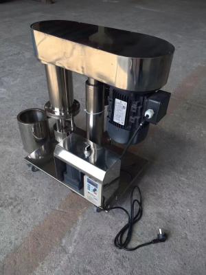 China Experimental homogenizing emulsifier, stainless steel 304, manual pouring, electric heating, manual batching for sale