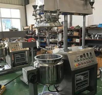 China Cream Lotion Vacuum Emulsifier Homogenizer SS304 SS316 Homogenizer Mixer for sale