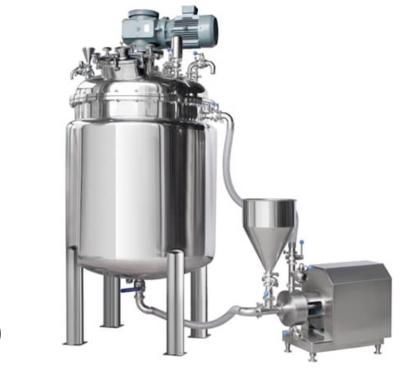 China Cream Paste Jam Cosmetics Homogenizing Equipment Vacuum Homogenizing Mixer Machines for sale