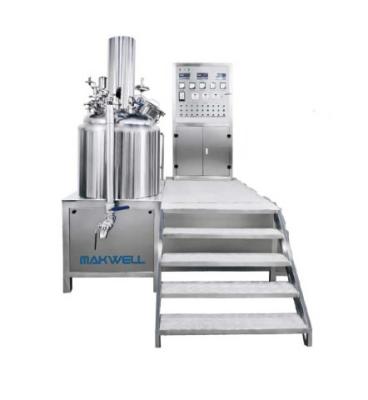 China SS304 Electrically Heated Vacuum Homogenizing Emulsifier Cream Homogenizer Emulsifier Mixer for sale