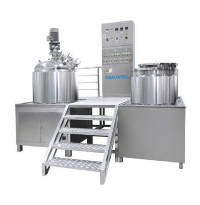 China Cosmetic Cream Vacuum Homogenizing Emulsifier High Shear Emulsifier Dispersing Mixer 2800rpm for sale