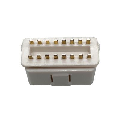 China 16pin Auto System Connector Diagonosis Plug Adapter ODB2 EOBD2 ODBII OBD11 JOBD J1962 Male Metal Gold Plated Pin for sale