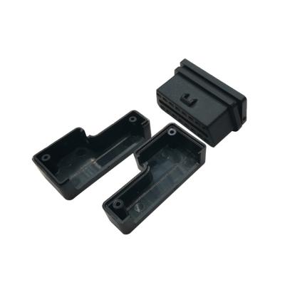 China AUTO CARS J1962 16 PIN OBD FEMALE CONNECTOR WITH OEM OBD2 ODM HOUSING ASSEMBLY AVAILABLE BLACK COLOR for sale