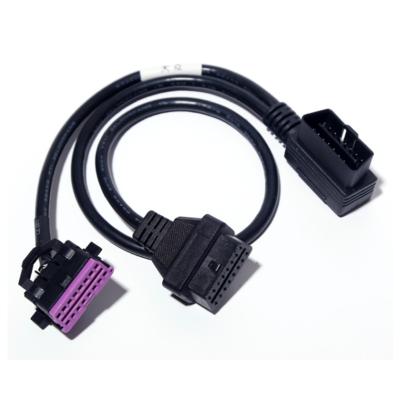 China Car Diagonis System J1962 Assembled OBD Cable Y Type Male To Female For VW AUDI AND SKODA for sale