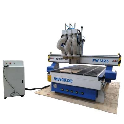 China Building Material Shops 3D Engraving Machine Multi-spindle CNC Wood Carving Biaxial Separated Router en venta