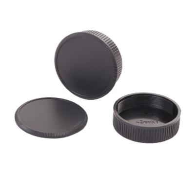 China ABS Plastic Darkroom + Rear Lens Cap For Universal M42 42mm Screw Mount Lens for sale