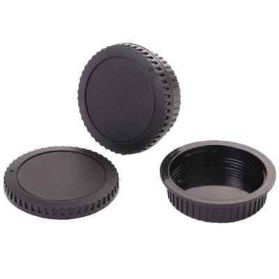 China ABS Camera Back and Body Lens Cap Set for Canon EF-S EOS DSLR/SLR Lens Body Cap E-F Set for sale