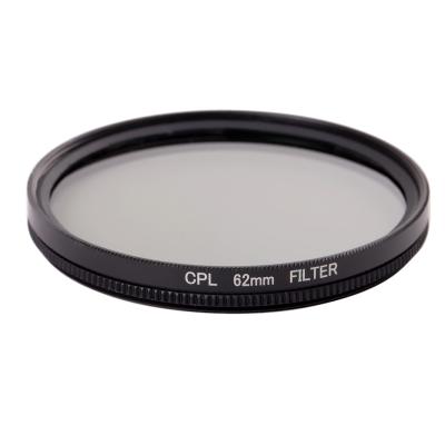 China Optical Glass +Aluminum Alloys 62 mm PL Lens FULL Circular Polarizing Filter For Canon Nikkor Sony Cameras for sale