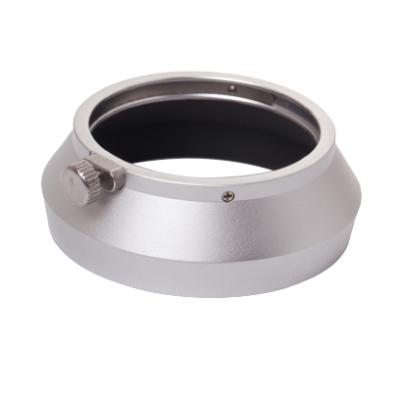 China Aluminum Alloy Metal Lens Hood 46mm for OLYMPE M.ZUIKO 17mm DIGITAL F1.8 Replace LH-48B Silver for sale