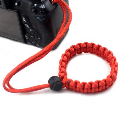 China Unisex Strong Adjustable Hand Strap Lanyard Strap Grip Weave Camera Cord for DSLR Paracord for sale