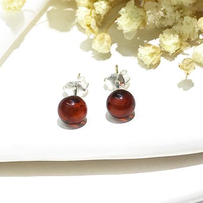 China FASHIONABLE factory wholesale custom 2022 colors stone beaded earrings 925 sterling silver stiletto lady earrings jewelry for sale