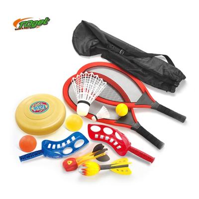 China PVC Quality Interactive Sport Toy Set With Handbag 6 In 1 Outdoor Sports Game Other Toys For Kids for sale