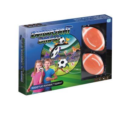 China Fashionable 2 in 1 Inoor Ghent Outdoor Game Throwing Rugby Set For Kids America Soccer Darts Game for sale