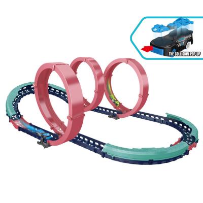 China New Innovative Track Car Kids Racing Track Parking High Speed ​​Racing Miniature Racing Cars Set for sale