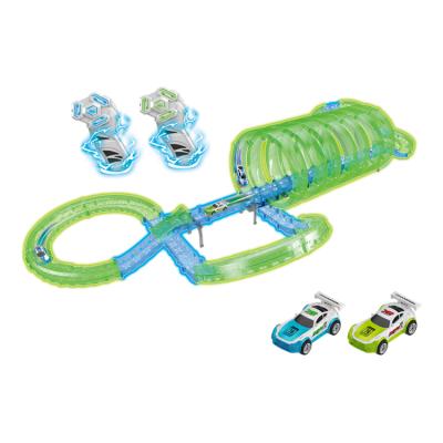 China Assembling Kids DIY Mini Car Plastic Race Track Set New Creative Innovative Toys for sale