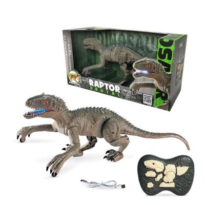 China Aamzon 2.4G radio control fashionable top selling electric dinosaur with light and healthy plastic toys for kids for sale