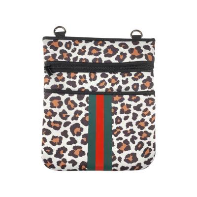 China New High Quality Wholesale Fashion Neoprene Cross - Body Solid Neoprene Leopard Cross - Body for sale