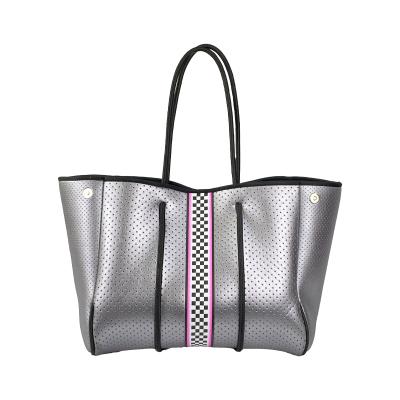 China 2021 Hot Selling Lady Neoprene Tote Bag Waterproof Neoprene Tote Bag for sale