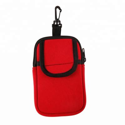 China Keep mobile better when sport or outdoor popular cellphone working Neoprene Carry Arm Bag With Hook for sale