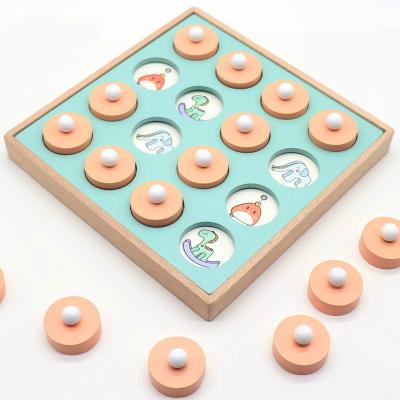 China Eco-Friendly Development Material Early Childhood Children Educational Color Skill Memory Memory Chess Cognitive Toys for sale