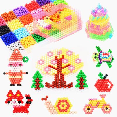 China Fashion Magic Charm Beans Creative Educational Glued Water Fog Magic Beads DIY Children's Craft Toy for sale