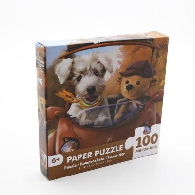 China 2021 Eco-friendly Materials New Puzzle 100 Pieces Assembling Picture Photo Relax Educational Toy For Adults Children Home Decor Puzzles for sale