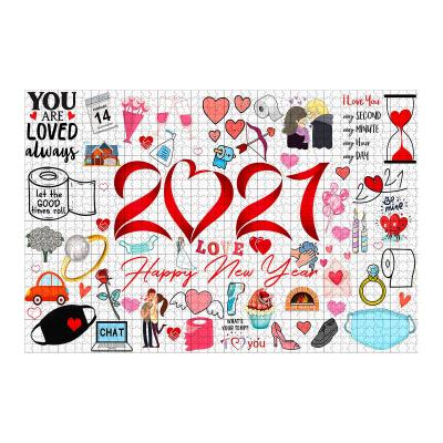 China DIY TOY Valentine's Day Paper Puzzle 1000 Pieces Disease Prevention Gift Set Children Educational Toy for sale