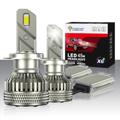 China 95% Car System Auto LED Headlight X6 H7 12V 80W 12000LM LED Headlight Auto Lighting Bulb Light Bulb for sale