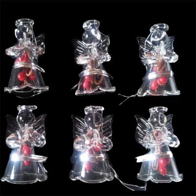 China Glass Out Of Door Christmas Decorations Pendant Glass Angel Christmas Ornaments for sale