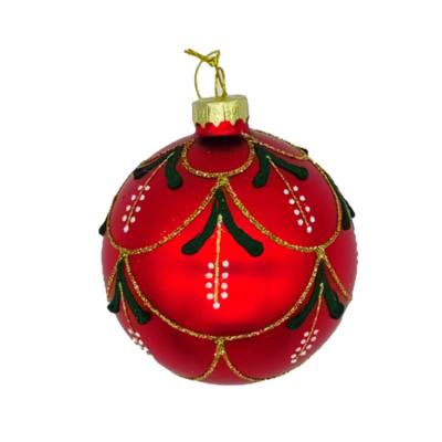 China Wholesale Luxury Glass Bauble Glass Decorations Xmas Pendant Light Ball for sale