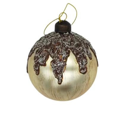 China Glass Openable Led Lighting Christmas Decor Christmas Supplies Baubles Christmas Ball for sale