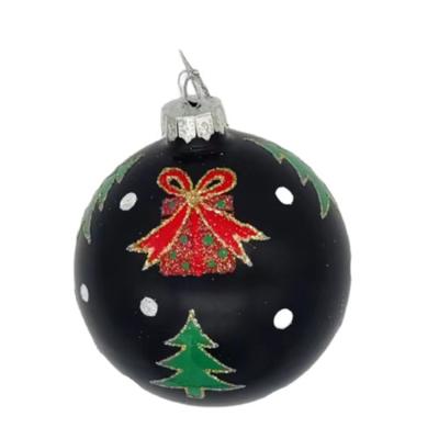 China Factory Price Christmas Trees Glass Bauble Decorations Glass Clear Christmas Ball for sale