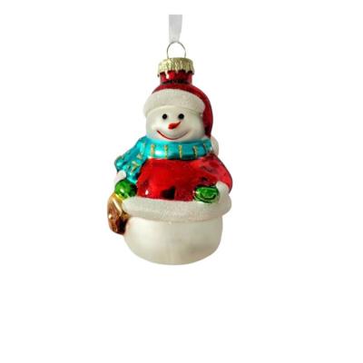 China Decoration Natalizie Merry Christmas Glass Decor Personalized Resin Glass Christmas Ornaments for sale