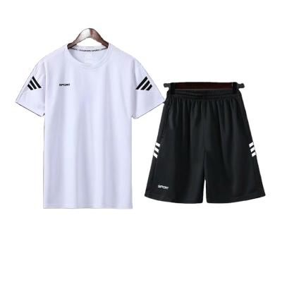 China Men's Summer Jersey Training Suit Outdoor Sports Suit Badminton Football Suit Sets for sale