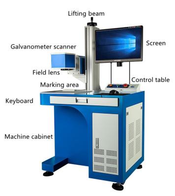 China SW-MP20W-A mopa color laser marking machine mopa laser marking machine air cooled marking machine for metal for sale