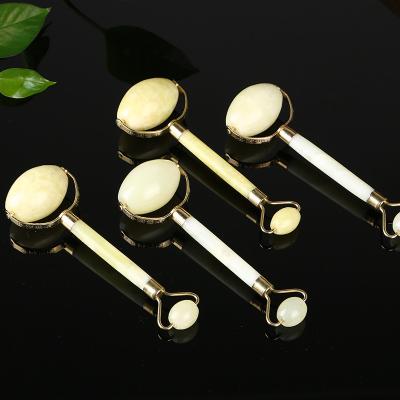 China Handheld Facial Jade Roller Facial Roller Scraping Jade Slimming Massager Machines Jade Roller For Face for sale