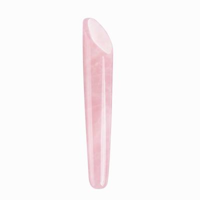 China Crystal Eye Stick Acupressure Scraping Rose Facial Body Massager Gua Sha Rose Quartz Eye Scraping Tool Face Anti-Aging Massage for sale