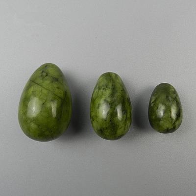 China Wholesale Natural Green Crystal Stones Vaginal Jade Jade Yoni Eggs Eco-friendly Yoni Eggs for sale