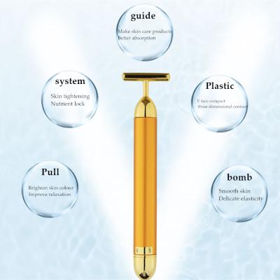 China Whitening Best Zinc Alloy Face Massage Stick Latest Design Metal Eye Cream Stick Eye Massager Stick for sale