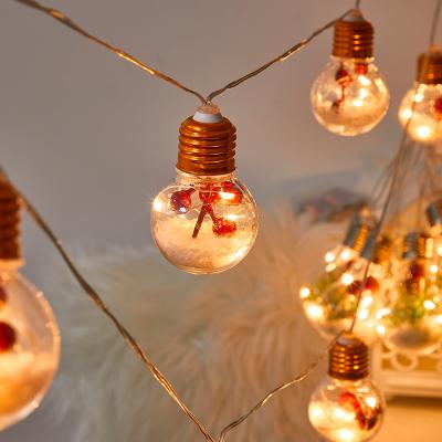 China Creative 3d Christmas Decoration Led Decoration Light Bedroom Holiday Lighting Layout Window Hanging Xmas Lights for sale